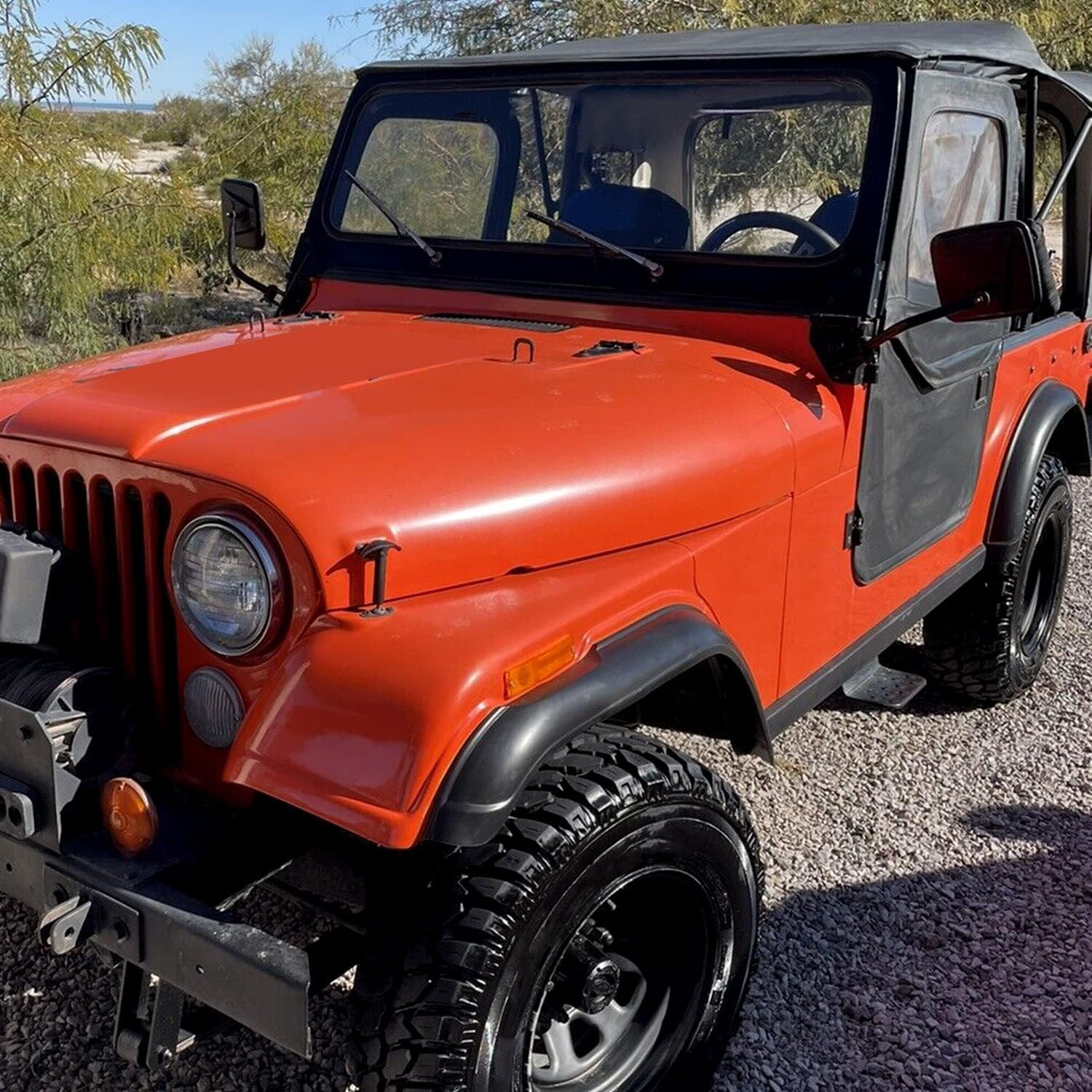 Amazon | ECOTRIC フェンダーフレアキット 1955-1986 ジープ CJ CJ5